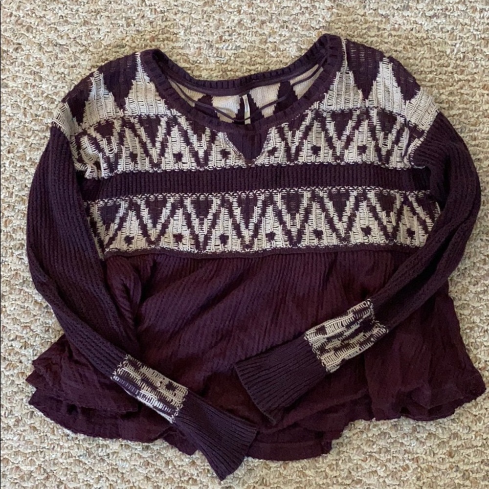free people babydoll sweater
